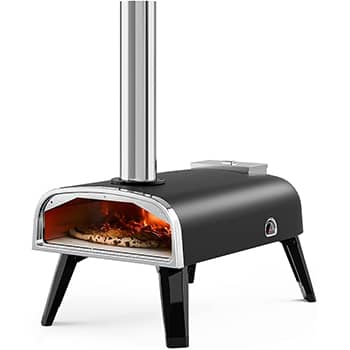 aidpiza Pizza Oven Outdoor 12" Wood Fired Pizza Ovens Pellet Pizza Stove for Outside