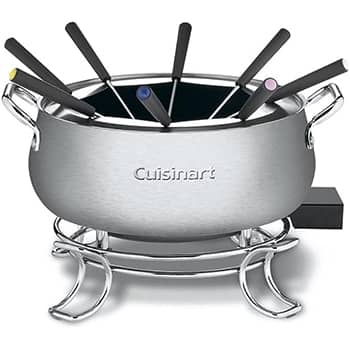 Cuisinart Fondue Pot, 3 Quart, For Chocolate, Cheese, Broth, Oil, Stainless Steel