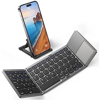 Foldable Bluetooth Keyboard with Touchpad