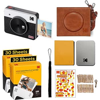 KODAK Mini Shot 3 Retro 4PASS 2-in-1 Instant Digital Camera and Photo Printer