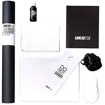 Love is Art Canvas and Paint Kit - Abstract Art Through Intimacy, 8 Piece Set