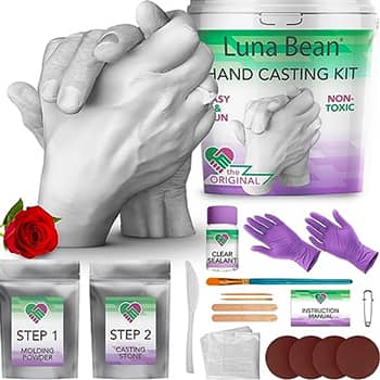 Luna Bean Hand Casting Kit Couples - Hand Mold Kit