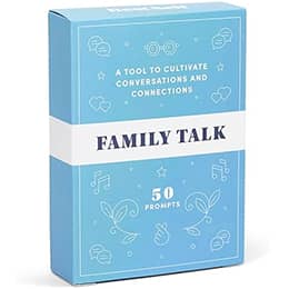 BestSelf Family Talk Deck - 50 Prompt Family Conversation Starter Card Game for Kids and Adults