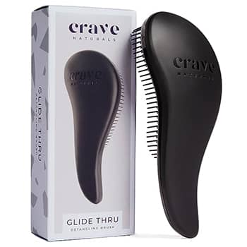 Crave Naturals Glide Thru Detangling Brush for Adults & Kids Hair