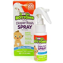 Diaper Rash Cream Spray by Boogie Bottoms, Travel Friendly No-Rub Touch Free
