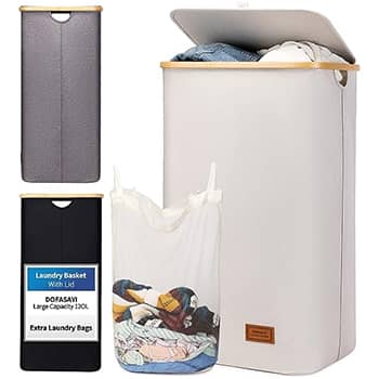 DOFASAYI Laundry Basket, Laundry Hamper With Lid