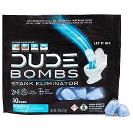 DUDE Bombs - Toilet Stank Eliminator - 1 Pack, 40 Pods