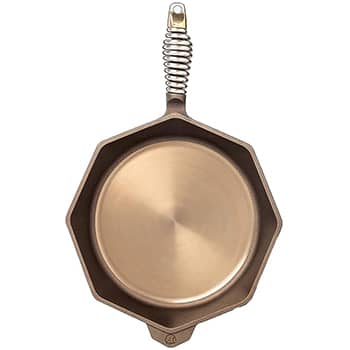 FINEX 12" Cast Iron Skillet, Modern Heirloom - Pre-Seasoned with Organic Flaxseed Oil