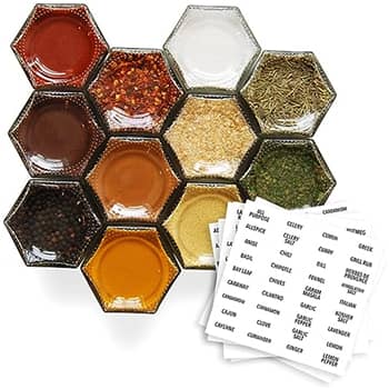 Gneiss Spice Magnetic Spice Jars | Create a Hanging Spice Rack on Your Fridge