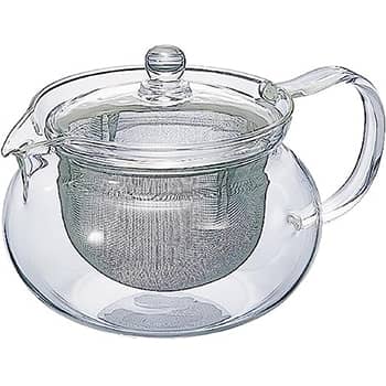Hario 'ChaCha Kyusu Maru' Teapot Heatproof Glass Teapot 700 mL, Glass