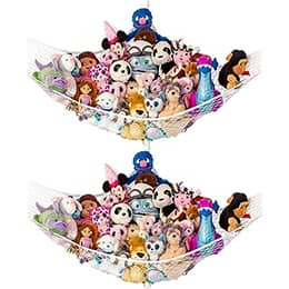 Lilly's Love Stuffed Animal Net Hammock for Plushie Toys - Large 2 Pack
