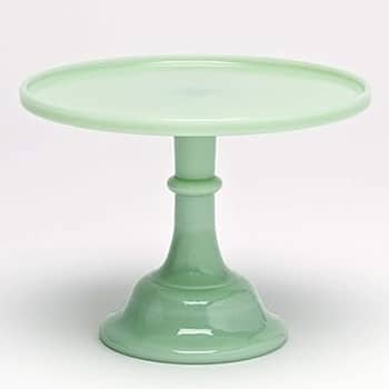 Mosser Glass Jade 10 Inch Cake Plate