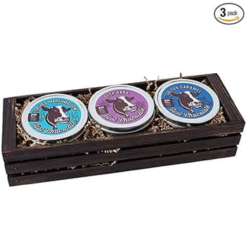Pepper Creek Farms Hot Chocolate Gift Crate Set (Toasted Marshmallow, Deep Dark & Salted Caramel)