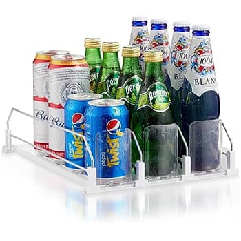 qiwip Assembly-Free Soda Can Organizer for Refrigerator