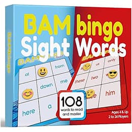 Sight Word Bingo Game Level 1 and Level 2 - Learn to Read Vocabulary for Preschool Kids Kindergarten First Grade - Learning Dolch's Fry's Words Lists - Children's Reading Educational Flash Cards