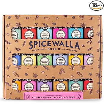 Spicewalla Essential Spices and Seasonings Set 18 Pack Variety