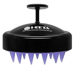HEETA Hair Scalp Massager, Scalp Scrubber with Soft Silicone Bristles for Hair Growth & Dandruff Removal