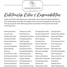Relationship Roles & Responsibilities (2 Pages)