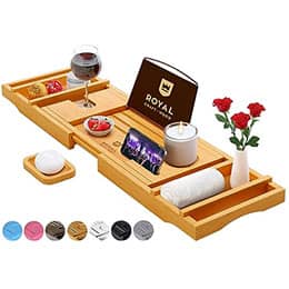 ROYAL CRAFT WOOD Luxury Bathtub Caddy Tray