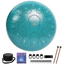 Yasisid Steel Tongue Drum 12 Inches 15 Notes Musical Instruments