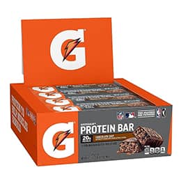 Gatorade Whey Protein Recover Bars, Chocolate Chip, 2.8 ounce bars (12 Count)