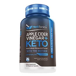 Herbtonics Apple Cider Vinegar Capsules Plus Keto BHB | Fat Burner & Weight Loss Supplement for Women & Men | Appetite Suppressant
