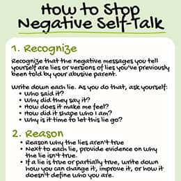 How to Stop Negative Self Talk After Abuse