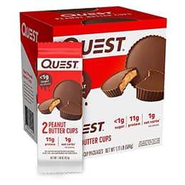 Quest Nutrition High Protein Low Carb, Gluten Free, Keto Friendly, Peanut Butter Cups, 12 Count (Pack of 1) (total- 17.76 Ounce)