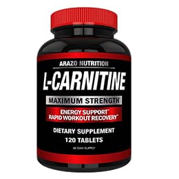 Super Strength L-Carnitine 1000mg Servings Plus Calcium for Boosted Metabolism and Improved Muscle Gain - Arazo Nutrition