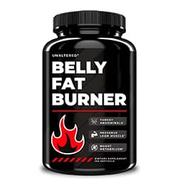 UNALTERED Fat Burner for Men - Lose Belly Fat, Tighten Abs, Support Lean Muscle - Jitter & Caffeine-Free Weight Loss Pills - 90 Ct
