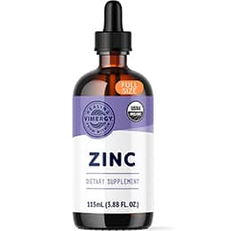 Vimergy Organic Liquid Zinc, 57 Servings – Alcohol Free Zinc Sulfate – Supports Immune Health & Metabolism – Antioxidant – Gluten-Free, Non-GMO, Kosher, Vegan & Paleo Friendly (115 ml)