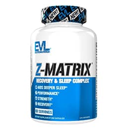 Magnesium and Zinc Post Workout Supplement - ZMatrix Zinc Magnesium Aspartate Muscle Recovery Supplement for Sleep Support and Muscle Health - EVL Post Workout Recovery Bodybuilding Supplement