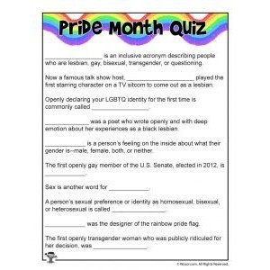 Pride Month Quiz