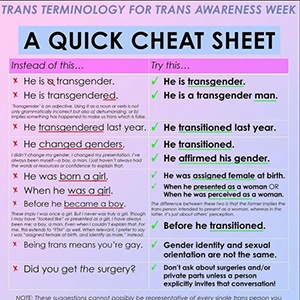 Trans Terminology For Trans Awareness Week