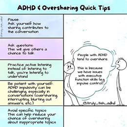 ADHD & Oversharing Quick Tips