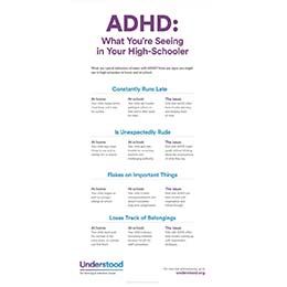 ADHD in high school: 4 signs you might see