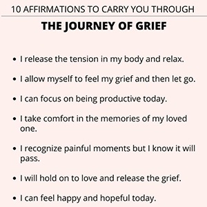 10 Affirmations for Grief