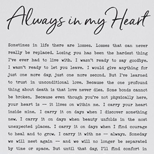 Always in my heart