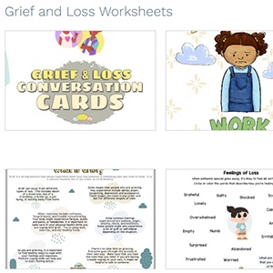 Grief and Loss Worksheets for Kids and Teens