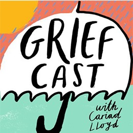 Griefcast is a podcast that explores the human experience of grief and death, featuring comedians to add a lighthearted touch to the often somber subject matter. The podcast delves into discussions about loss, mourning, and the various facets of the grieving process, all while maintaining a cheerful and humorous tone.