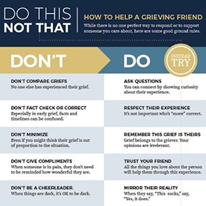 How to help a grieving friend