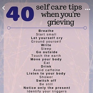 40 self-care tips when you're grieving
