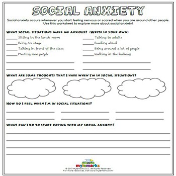 Anxiety Worksheets for Kids and Teens