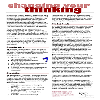 Changing Your Thinking