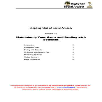 Module 10 - Maintaining Your Gains and Dealing with Setbacks