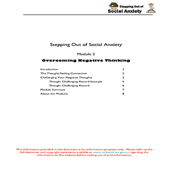 Module 2 - Overcoming Negative Thinking