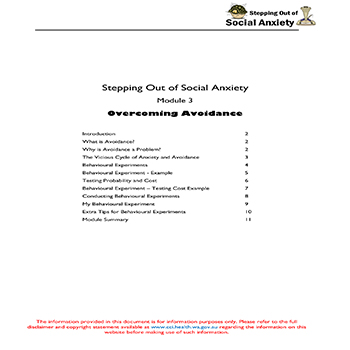 Module 3 - Overcoming Avoidance