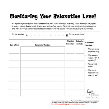 Monitoring Your Relaxation Level