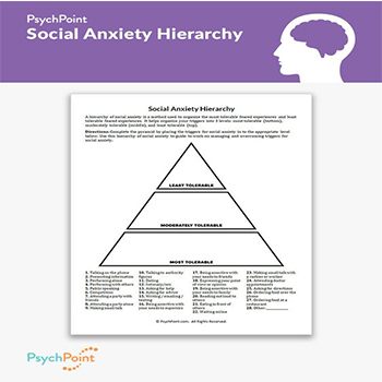 Social Anxiety Hierarchy Worksheet