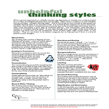 Unhelpful Thinking Styles